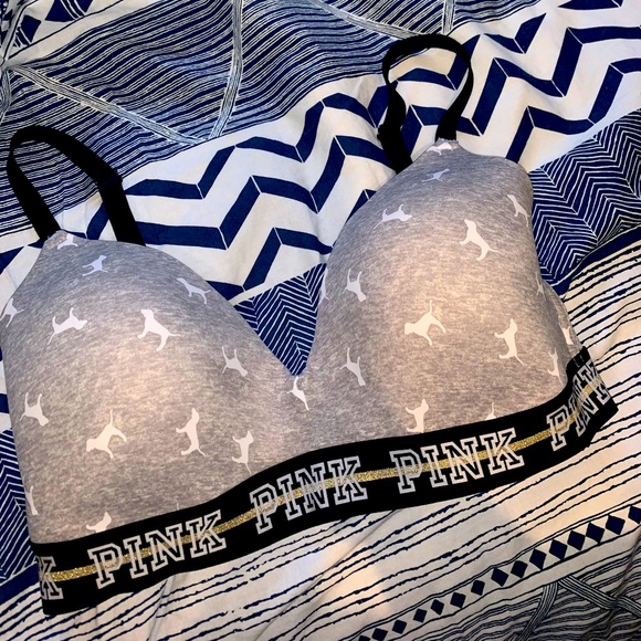 Pink wireless bras